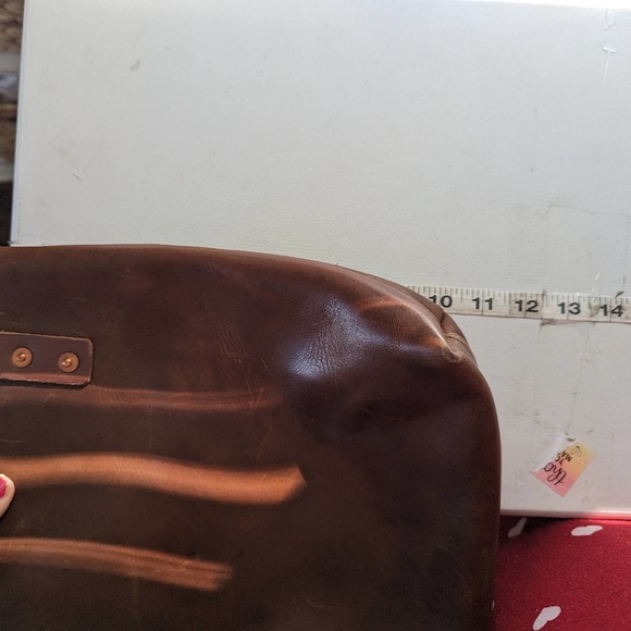 Lifetime Leather Mini Tote with Monogram Dark Brown KTH - Picture 4 of 10